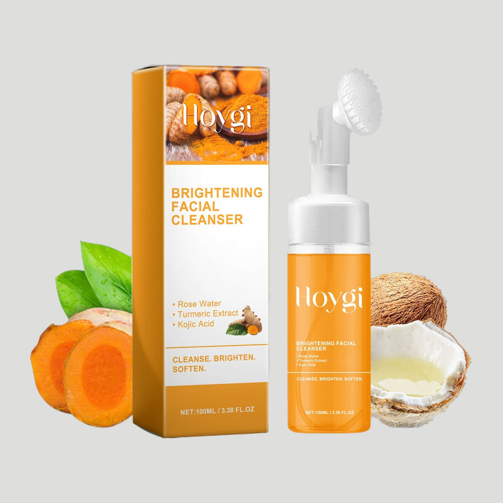 Hoygi Brightening Facial Cleanser bottle and carton