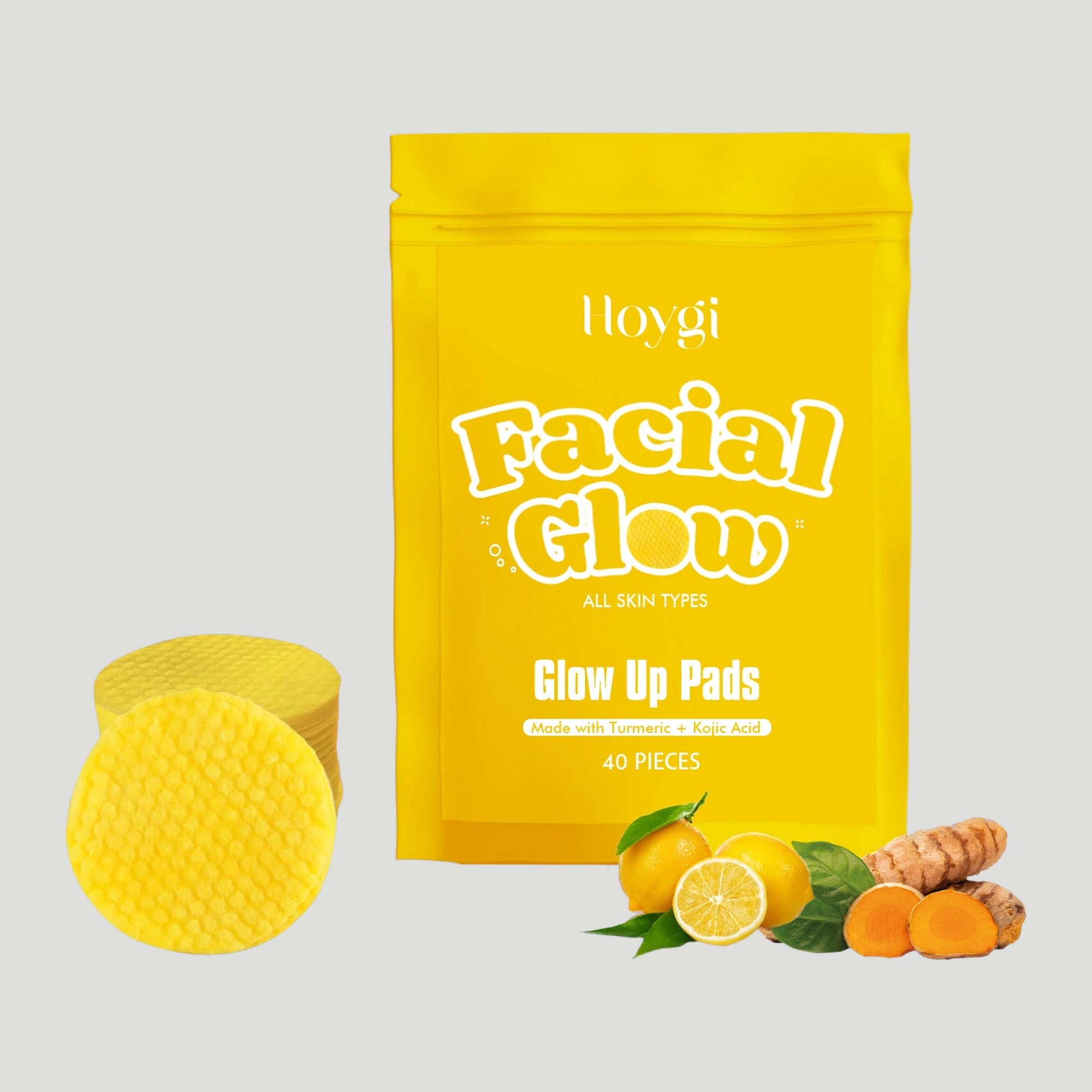 Hoygi Turmeric Cleansing Pads pouch